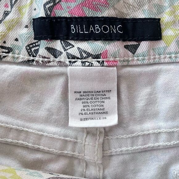 Billabong Y2K Tribal Low Rise Lace Up Denim Shorts - Picture 5 of 5